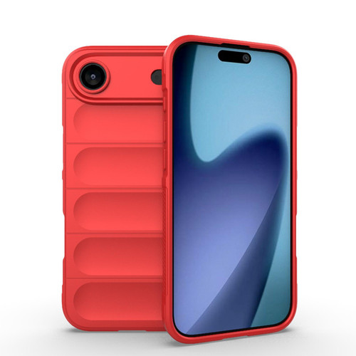 iPhone Air Magic Shield TPU + Flannel Phone Case - Red