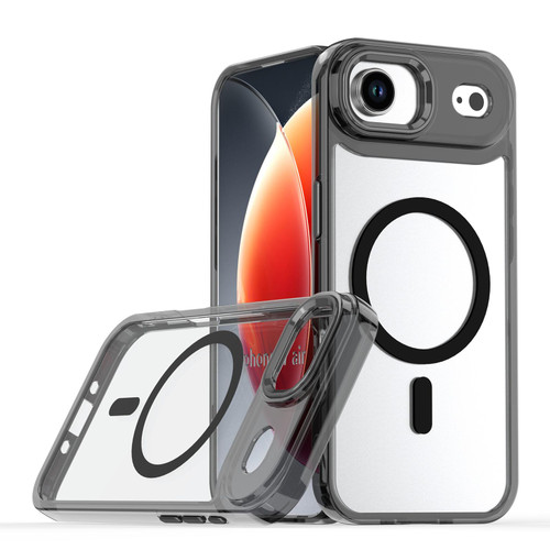iPhone Air MagSafe Magnetic Clear Phone Case - Black