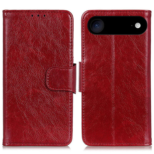 iPhone Air Nappa Texture Leather Case - Red