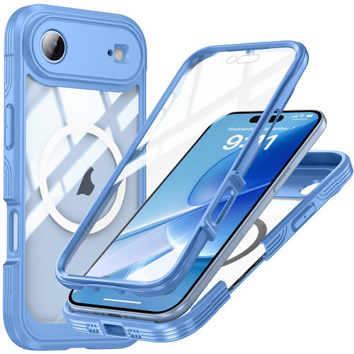 iPhone Air RedPepper Tempered Glass MagSafe Phone Case - Blue