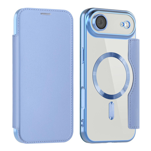 iPhone Air Shield MagSafe RFID Anti-theft Leather Phone Case - Blue