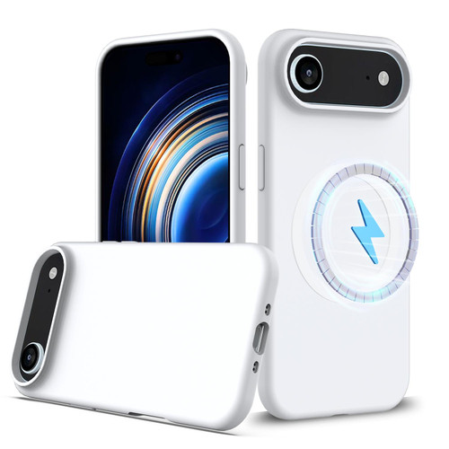 iPhone Air Shockproof Silicone Magsafe Phone Case - White