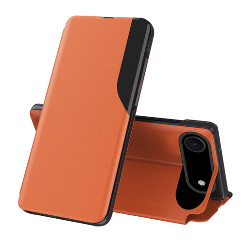 iPhone Air Side Display Flip Leather Phone Case - Orange