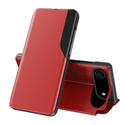 iPhone Air Side Display Flip Leather Phone Case - Red