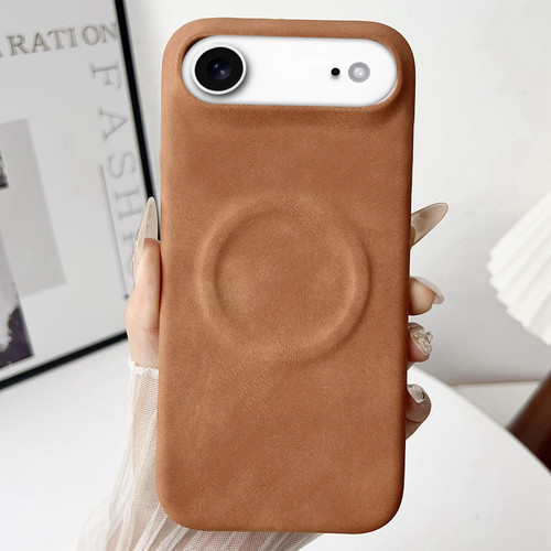 iPhone Air Skin Feel Sheepskin MagSafe Magnetic Phone Case - Yellow