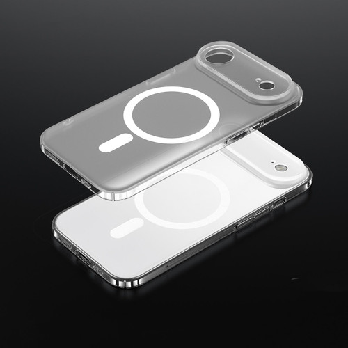 iPhone Air SULADA Crystal Sand Series Electroplating Frosted MagSafe Magnetic Phone Case - Transparent iPhone Air SULADA Crystal Sand Series Electroplating Frosted MagSafe Magnetic Phone Case - Transparent
