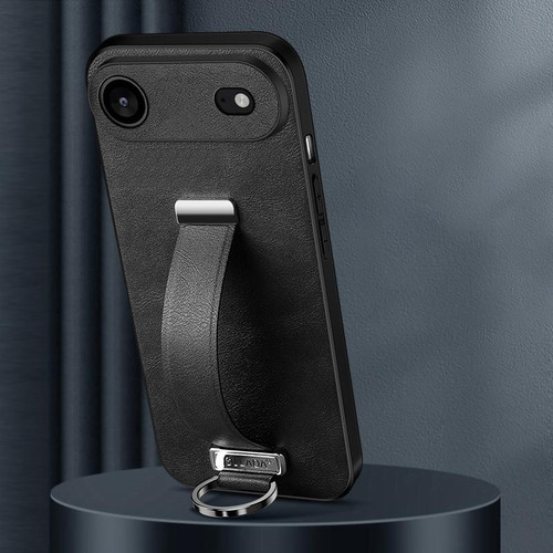 iPhone Air SULADA Tide Cool Series PC Hybrid Leather Texture Skin Feel Phone Case - Black iPhone Air SULADA Tide Cool Series PC Hybrid Leather Texture Skin Feel Phone Case - Black