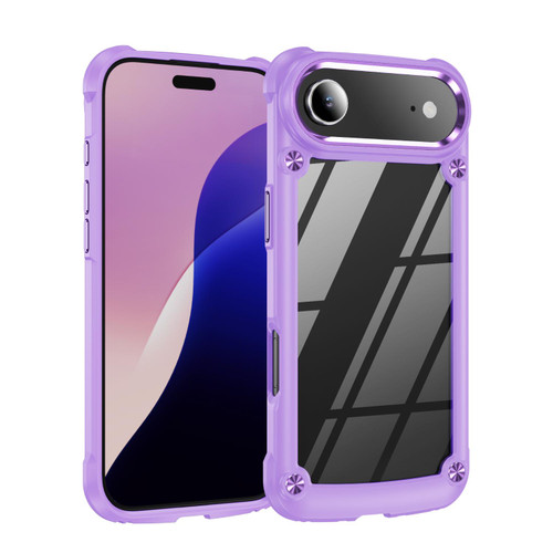 iPhone Air TPU + PC Lens Protection Phone Case - Purple