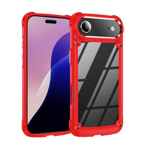 iPhone Air TPU + PC Lens Protection Phone Case - Red