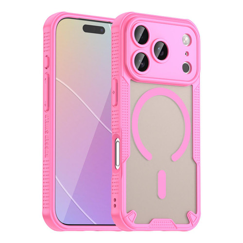 iPhone 17 Pro Armor Glaze MagSafe Magnetic Phone Case - Pink