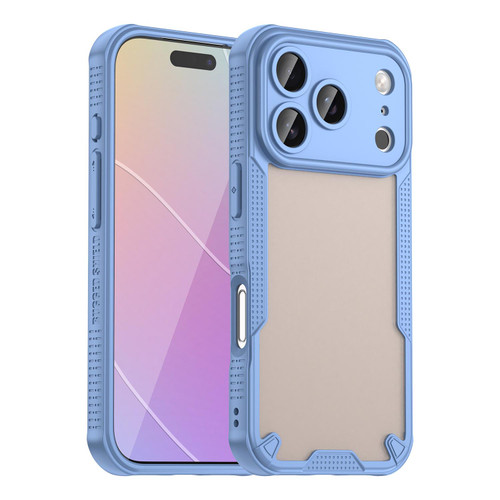iPhone 17 Pro Armor Glaze PC Hybrid TPU Phone Case - Blue