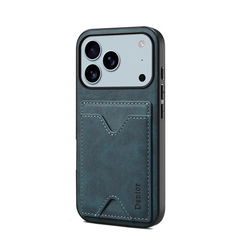 iPhone 17 Pro Denior D06 PU Back Cover Card Slot Holder Phone Case