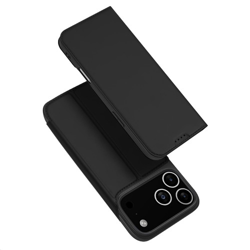 iPhone 17 Pro DUX DUCIS Skin Pro Series Flip Leather Phone Case - Black