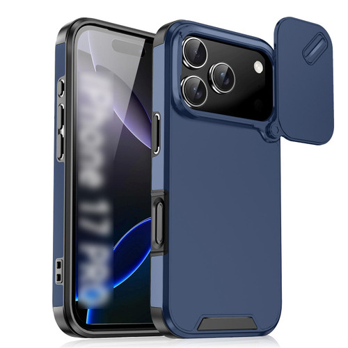 iPhone 17 Pro Sliding Camshield TPU + PC Phone Case - Blue iPhone 17 Pro Sliding Camshield TPU + PC Phone Case - Blue