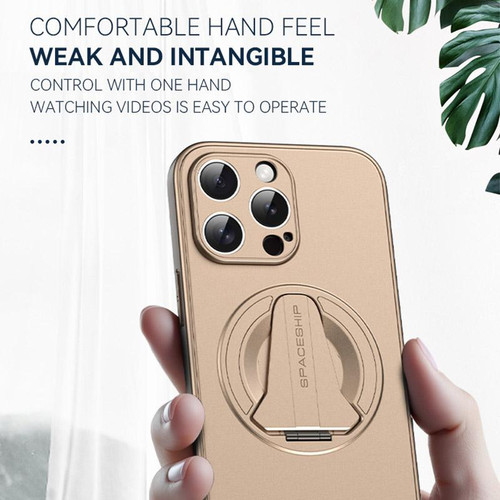 iPhone 17 Pro Spaceship MagSafe Folding Holder Phone Case - Desert
