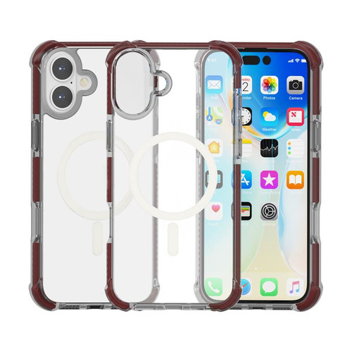iPhone 17 Acrylic Magsafe Magnetic Shockproof Phone Case - Brown
