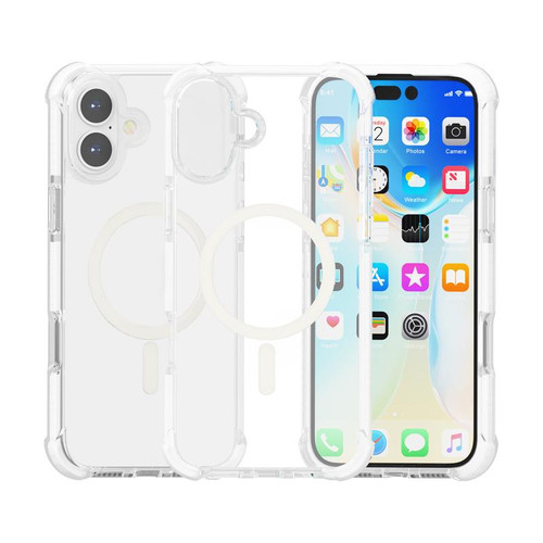 iPhone 17 Acrylic Magsafe Magnetic Shockproof Phone Case - Transparent