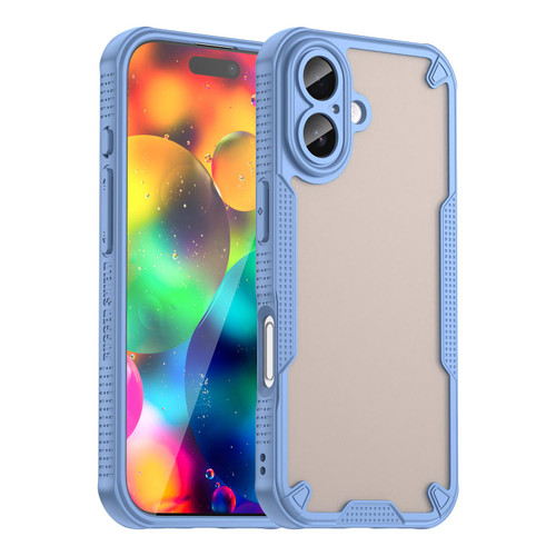 iPhone 17 Armor Glaze PC Hybrid TPU Phone Case - Blue