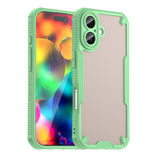 iPhone 17 Armor Glaze PC Hybrid TPU Phone Case - Green