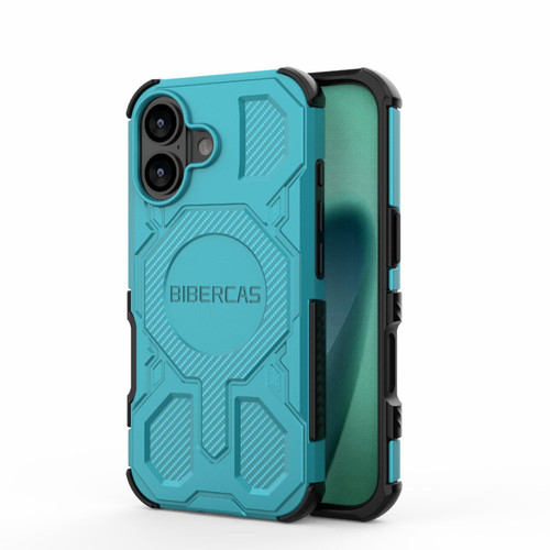 iPhone 17 BIBERCAS Real Color Series MagSafe Shockproof Phone Case - Green