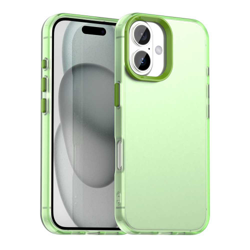 iPhone 17 Candy PC Hybrid TPU Shockproof Phone Case - Green