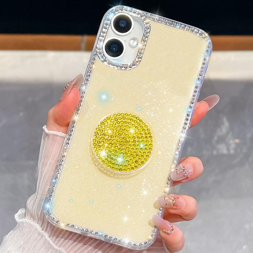 iPhone 17 Pro Diamond Glitter Diamond Round Holder Phone Case