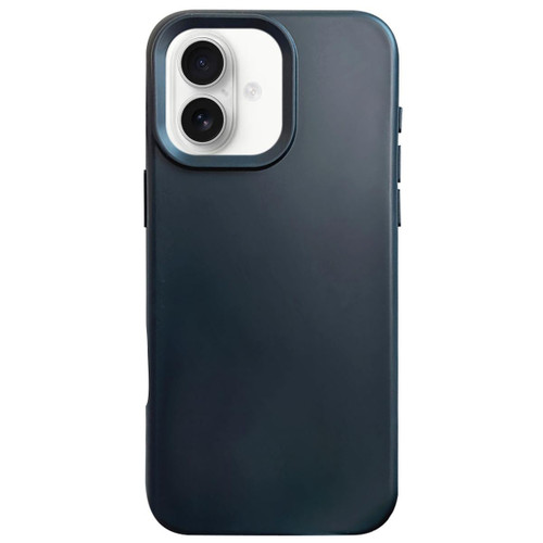 iPhone 17 Dopamine Simple Imitation Liquid Silicone Phone Case - Black