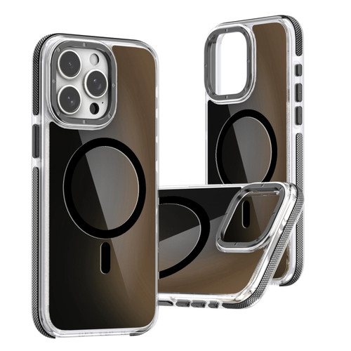 iPhone 17 Dual-Color Gradient Discolor MagSafe Phone Case - Black