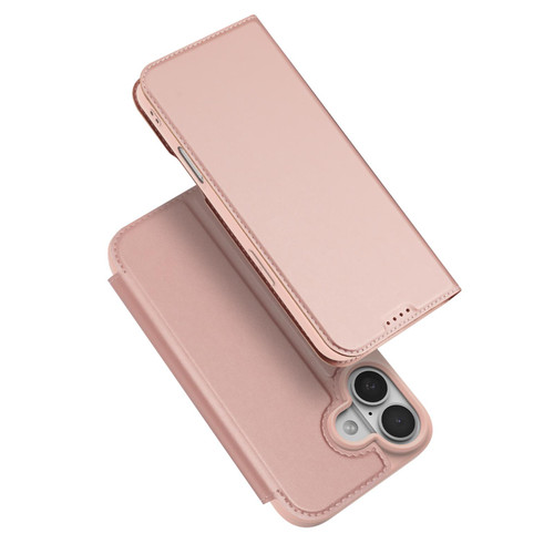 iPhone 17 DUX DUCIS Skin Pro Series Flip Leather Phone Case - Rose Gold