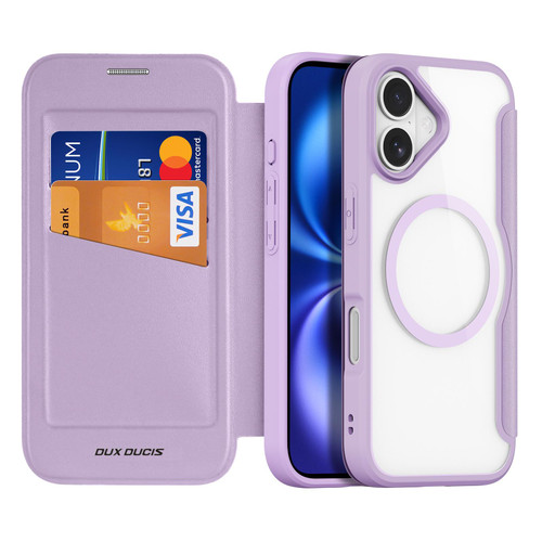 iPhone 17 DUX DUCIS Skin X Pro Series Magsafe PC + TPU Phone Leather Case - Purple