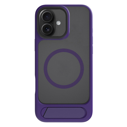 iPhone 17 Kalebol MagSafe Invisible Tilt Holder PC Hybrid TPU Case - Purple