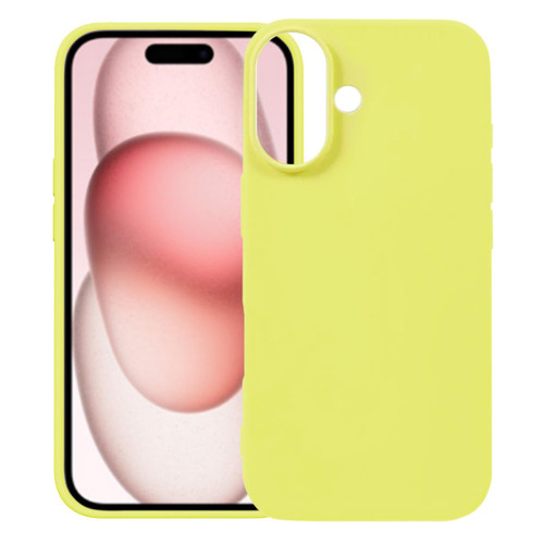iPhone 17 Kalebol Solid Color Simple All-inclusive Liquid Silicone Phone Case - Yellow