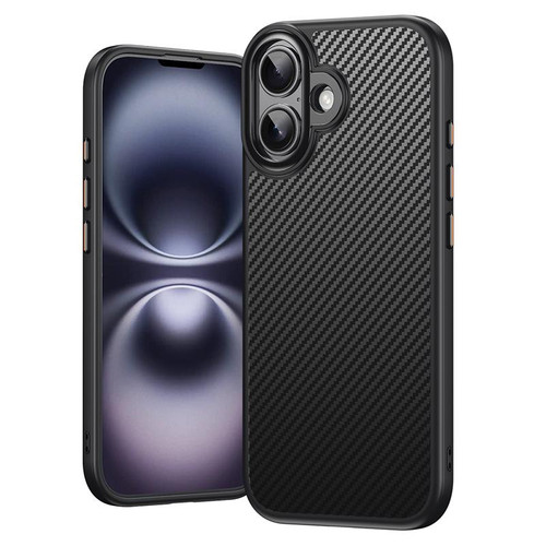 iPhone 17 Kevlar Fiber Shockproof MagSafe Phone Case - Black
