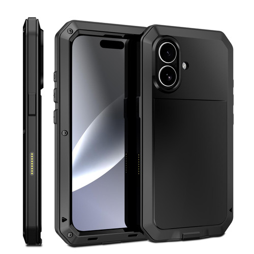 iPhone 17 Pro Max Shockproof IP54 Life Waterproof Phone Case - Black