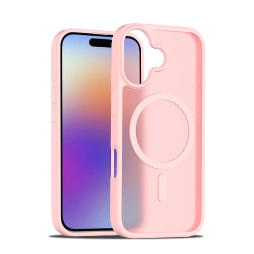 iPhone 17 Skin Feel TPU Hybrid PC MagSafe Phone Case - Pink iPhone 17 Skin Feel TPU Hybrid PC MagSafe Phone Case - Pink