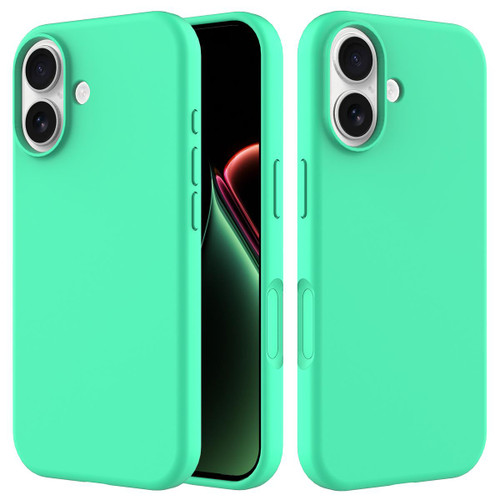 iPhone 17 Solid Color Silicone Phone Case - Mint Green