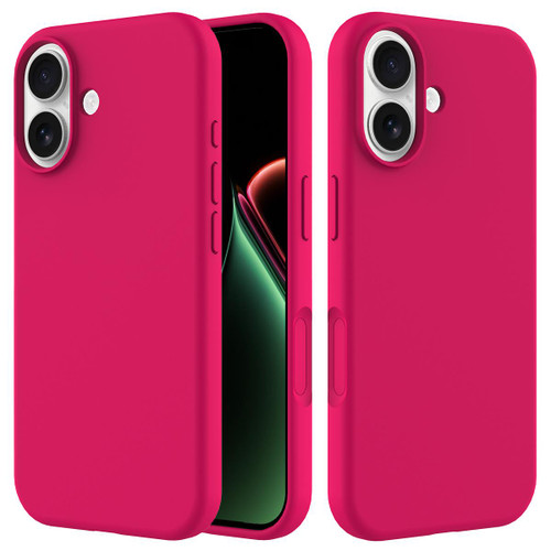 iPhone 17 Solid Color Silicone Phone Case - Red