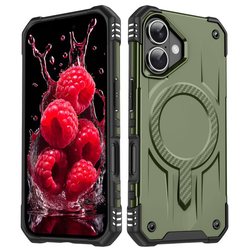 iPhone 17 Straship MagSafe TPU Hybrid PC Phone Case - Army Green