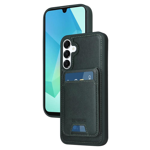 Samsung Galaxy A16 5G BETOPNICE Vertical Flip Detachable MagSafe Wallet Phone Case - Green