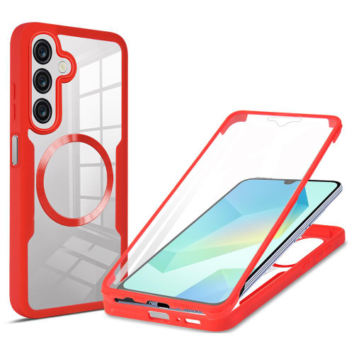 Samsung Galaxy A16 5G CD Texture MagSafe Phone Case - Red