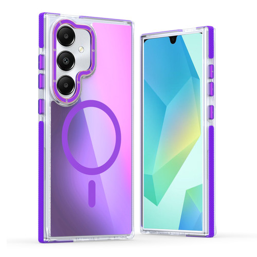 Samsung Galaxy A16 5G Dual-Color Gradient Discolor MagSafe Phone Case - Purple