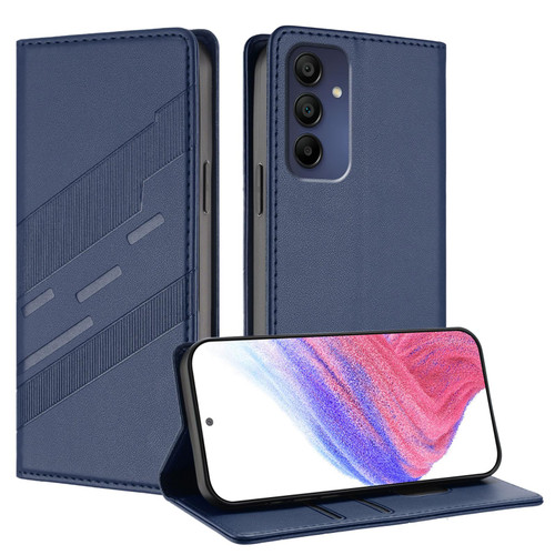 Samsung Galaxy A16 5G Embossed Multi-functional Wallet Retro Leather Phone Case - Dark Blue