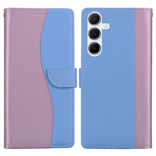 Samsung Galaxy A16 5G Embossed Two-Color Leather Phone Case - Pink Blue