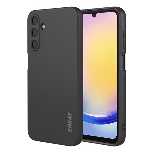 Samsung Galaxy A16 5G ENKAY Liquid Silicone Soft Shockproof Phone Case - Black