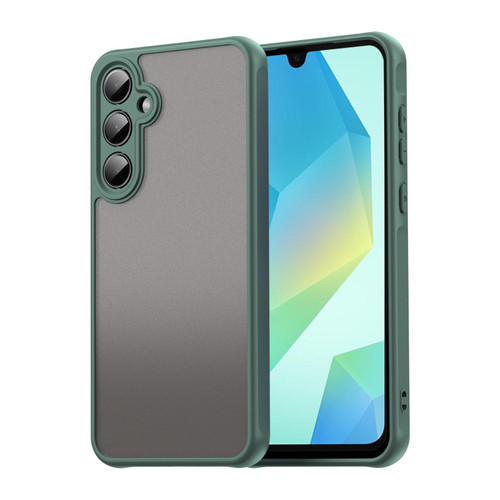 Samsung Galaxy A16 5G Fan Dun Series TPU Hybrid PC Frosted Phone Case - Green
