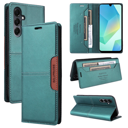 Samsung Galaxy A16 5G GQUTROBE G01 RFID Anti-theft Leather Phone Case - Green
