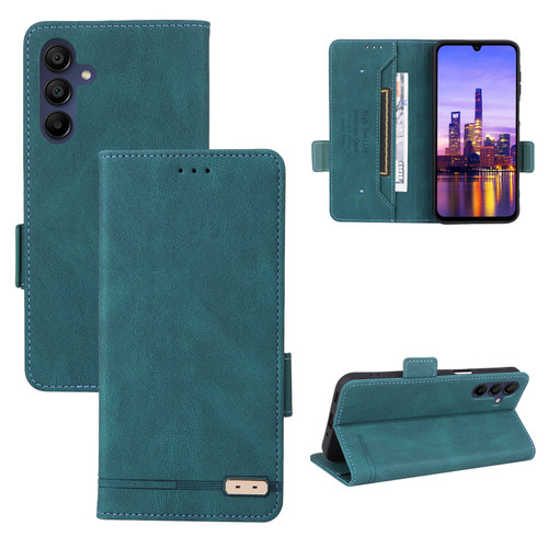 Samsung Galaxy A16 5G Magnetic Clasp Leather Phone Case - Green