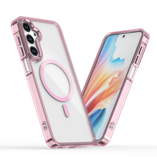 Samsung Galaxy A16 5G MagSafe Magnetic Clear Phone Case - Pink