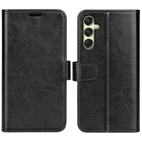 Samsung Galaxy A16 5G R64 Texture Horizontal Flip Leather Phone Case - Black