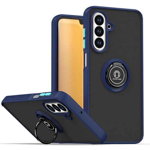 Samsung Galaxy A26 5G Q Shadow 1 Series TPU + PC Phone Case with Ring - Royal Blue Samsung Galaxy A26 5G Q Shadow 1 Series TPU + PC Phone Case with Ring - Royal Blue